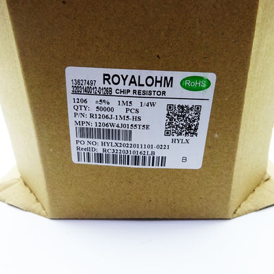 1206 1W 4W 5% 1.5M SMD Thick Metal Film Chip Resistors 1206W4J0155T5E