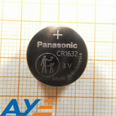 CR1632 Battery Holder Single Cell Lithium Manganese Dioxide 125mAh 3V